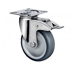 Roulette Inox Pivotante A...