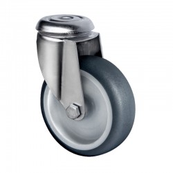 Roulette Inox Pivotante,...