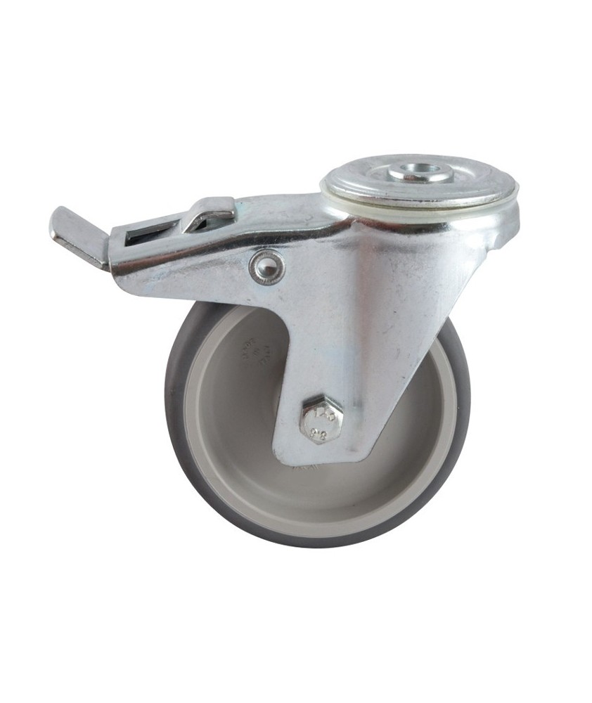 Roulette pivotante à frein gonflée diamètre 260 mm pour théatres
